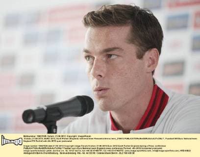 Krakau, 21.06.2012, EURO 2012, Scott Parker (England) während einer Pressekonferenz lemi_210612 