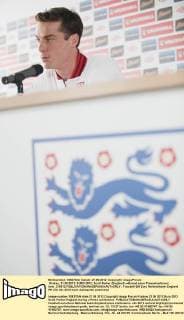 Krakau, 21.06.2012, EURO 2012, Scott Parker (England) während einer Pressekonferenz lemi_210612 