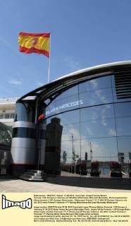formula 1 GP, Europa in Valencia, 21.06.2012, Motorhome, McLaren Mercedes, Photo:mspb Jackie Weiss formula 1 GP, Europa, Motorhome,