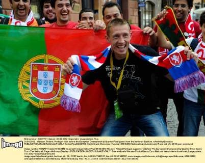 21.06.2012 , Warsaw, Poland. Portugal fans before the European Championship Quarter Final game from the National Stadium. xAnthonyxStanleyx  ActionPlus20249799