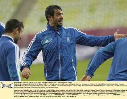 EURO 2012 - - Gdansk - 21 JUNE 2012 - Greece Offcial Training Session at PGE Arena of Gdansk. Giorgios Karagounis. 
