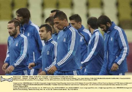 EURO 2012 - - Gdansk - 21 JUNE 2012 - Greece Offcial Training Session at PGE Arena of Gdansk. Vorn Jose Holebas 