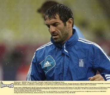 EURO 2012 - - Gdansk - 21 JUNE 2012 - Greece Offcial Training Session at PGE Arena of Gdansk. Giorgios Karagounis. 
