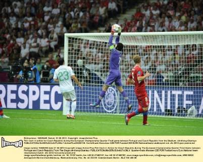 Petr Cech in action for Czech Republic during the European Championship Quarter Final game between Portugal and Czech Republic from the Stadium. xAnthonyxStanleyx  ActionPlus20250119