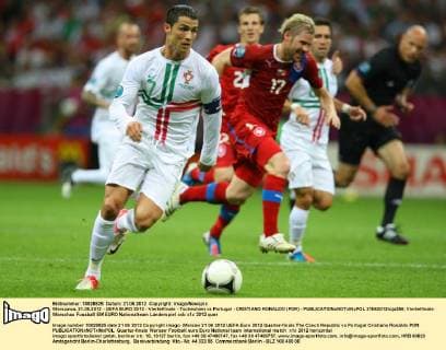 Warszawa, 21.06.2012 - UEFA EURO 2012 - Viertelfinale - Tschechien vs Portugal - CRISTIANO RONALDO (POR) -  21062012toja356