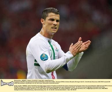 Fussball 21.06.2012; Europameisterschaft Viertelfinale Tschechien (CZE) - Portugal (POR) Cristiano Ronaldo (Portugal, No.07)