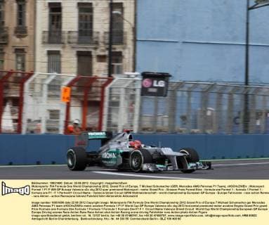 Motorsports: FIA Formula One World Championship 2012, Grand Prix of Europe, 7 Michael Schumacher (GER, Mercedes AMG Petronas F1 Team), xHOCHxZWEIx