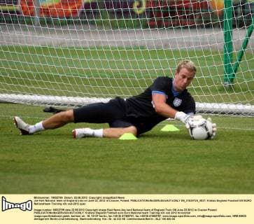 Joe Hart National team of England train on June 22, 2012 in Cracow, Poland.  EN_01034724_0037