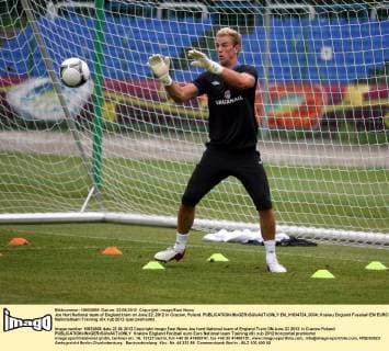 Joe Hart National team of England train on June 22, 2012 in Cracow, Poland.  EN_01034724_0034