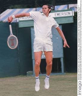 Tennis : Tournament at Bristol 1969. Roy Emerson - Australia A former World No. 1 tennis player who won 12 Grand Slam tournament singles titles and 16 Grand Slam tournament men s doubles titles. He is the only male player to have won singles and doubles titles at all four Grand Slam events. He is one of only seven men to win all four Majors in his career 
