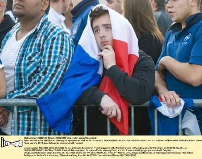 Französische Fans beim Public Viewing im Hyundai Fan Park Paris - 23 06 2012 JBAutissier 