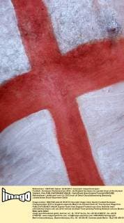 Football - European Championships 2012 - An England fan bears his painted chest at the Olympic Stadium, Kiev 