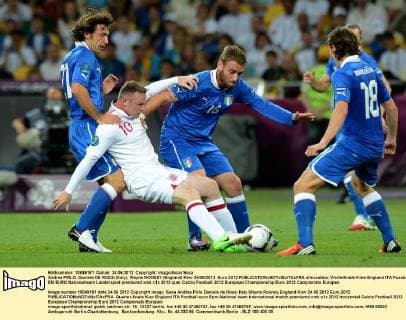 Andrea PIRLO, Daniele DE ROSSI (Italy), Wayne ROONEY (England) Kiev 24 06 2012 Euro 2012 allexsabba