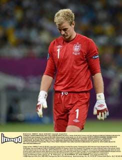 FUSSBALL EUROPAMEISTERSCHAFT 2012 VIERTELFINALE England - Italien 24.06.2012 Torwart Joe Hart (England) 