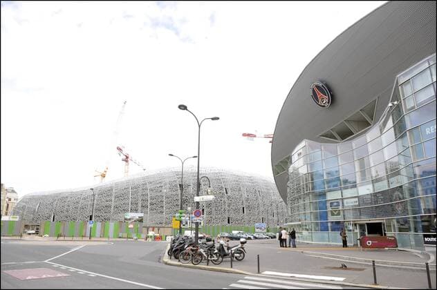 Bau des neuen Stade Jean Bouin, CASG Paris, neben dem Prinzenparkstadion von Paris St Germain - 25 06 2012 JBAutissier 