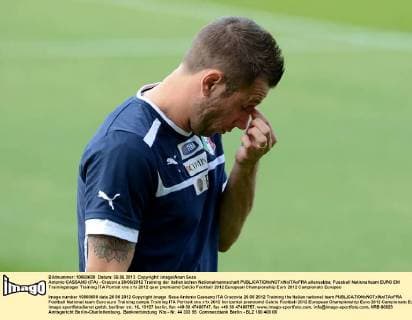 Antonio CASSANO (ITA) - Cracovia 26 06 2012 Training der italienischen Nationalmannschaft allexsabba