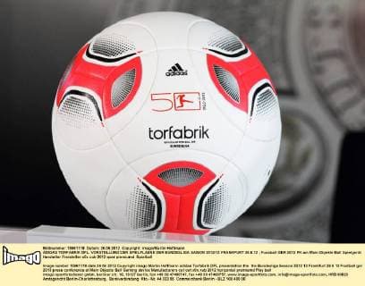 ADIDAS TORFABRIK DFL, VORSTELLUNG DER SPIELPLAENE DER BUNDESLIGA SAISON 2012 13 FRANKFURT 26.6.12