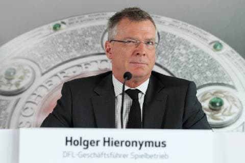 HOLGER HIERONYMUS DFL, VORSTELLUNG DER SPIELPLAENE DER BUNDESLIGA SAISON 2012 13 FRANKFURT 26.6.12