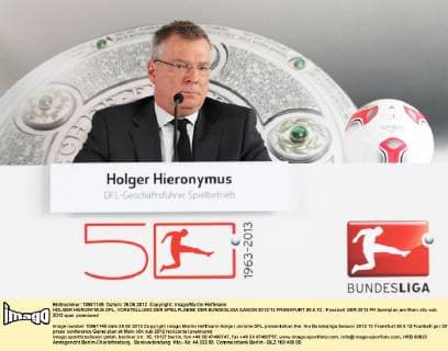 HOLGER HIERONYMUS DFL, VORSTELLUNG DER SPIELPLAENE DER BUNDESLIGA SAISON 2012 13 FRANKFURT 26.6.12