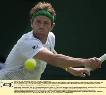 June 26, 2012 Mardy Fish of the USA in action, defeating Ruben Ramirez Hdalgo of Spain in the first round of the Wimbledon Championships, played at All England Lawn Tennis and Croquet Club, London, England TENNIS: JUN 26 Wimbledon Championships Icon20132050 EDITORIAL USE ONLY