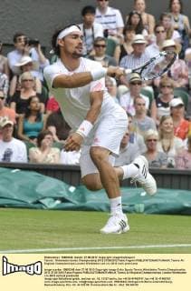 Tennis : Wimbledon tennis Championship 2012 27 06 2012 Fabio Fognini 