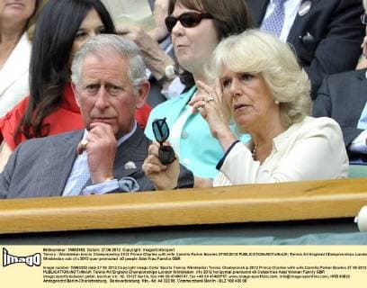 Tennis : Wimbledon tennis Championship 2012 Prince Charles with wife Camilla Parker Bowles 27 06 2012 
