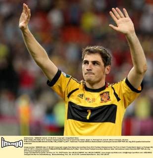 IKER CASILLAS EURO 2012: football championship the first of semifinals match. Spain vs. Portugal on June 27, 2012 in Donieck, Ukraine.  EN_01035710_0077