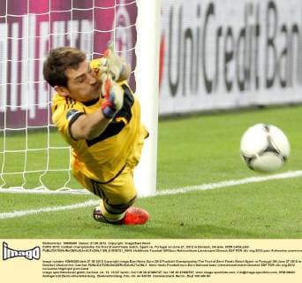 EURO 2012: football championship the first of semifinals match. Spain vs. Portugal on June 27, 2012 in Donieck, Ukraine. IKER CASILLAS  EN_01035721_0004