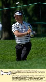 June 27, 2012 - Bethesda, Maryland, U.S. - South Korean Y. E. YANG plays a Pro-Am round before the start of the AT&T National at Congressional Country Club. Golf 2012 - AT&T National Pro-Am - Day One - ZUMAcn4