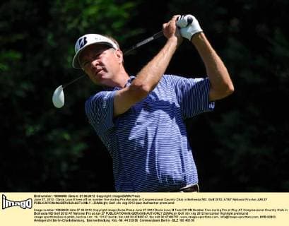 June 27, 2012 - Davis Love III tees off on number five during Pro-Am play at Congressional Country Club in Bethesda MD. Golf 2012: AT&T National Pro-Am JUN 27 - ZUMAcjm