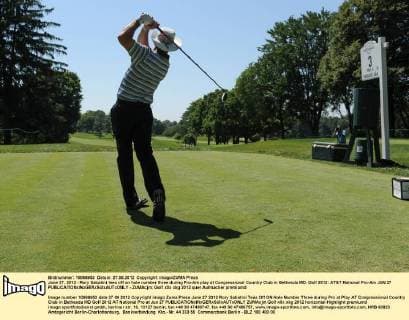 June 27, 2012 - Rory Sabatini tees off on hole number three during Pro-Am play at Congressional Country Club in Bethesda MD. Golf 2012: AT&T National Pro-Am JUN 27 - ZUMAcjm