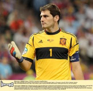 IKER CASILLAS EURO 2012: football championship the first of semifinals match. Spain vs. Portugal on June 27, 2012 in Donieck, Ukraine.  EN_01035721_0020
