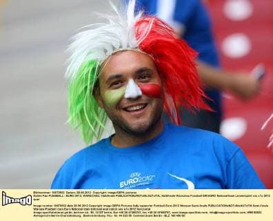 Italien Fan FUSSBALL - EURO 2012, WARSCHAU, Halbfinale 