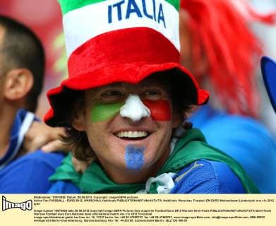 Italien Fan FUSSBALL - EURO 2012, WARSCHAU, Halbfinale 