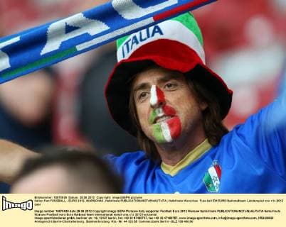 Italien Fan FUSSBALL - EURO 2012, WARSCHAU, Halbfinale 