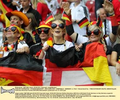 28.06.2012 WARSZAWA - STADION NARODOWY - UEFA EURO 2012 - SEMIFINALS - GERMANY vs. ITALY - Deutschland Fan, -  28062012toja20