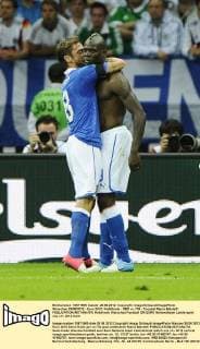 Warschau 28 06 2012 - Euro 2012 Halbfinale - GER vs. ITA - Torjubel Mario Balotelli 