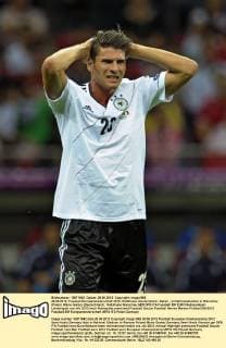 28.06.2012, Fussball Europameisterschaft 2012, Halbfinale, Deutschland - Italien , im Nationalstadion in Warschau (Polen). Mario Gomez (Deutschland)