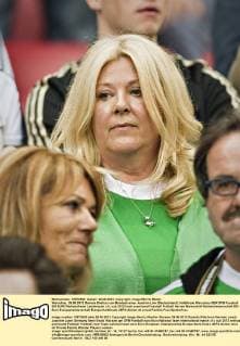 Warschau, 28.06.2012 Daniela Ehefrau von Bundestrainer Joachim Löw (Deutschland)