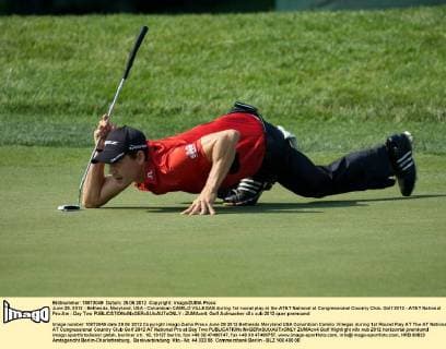 June 28, 2012 - Bethesda, Maryland, USA - Columbian CAMILO VILLEGAS during 1st round play at the AT&T National at Congressional Country Club. Golf 2012 - AT&T National Pro-Am - Day Two - ZUMAcn4