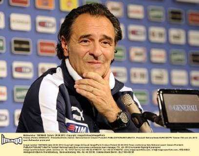 Krakau (Polen) 29 06 2012 - Pressekonferenz Italien: Nationaltrainer Cesare Prandelli 