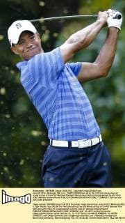 June 29, 2012 - Bethesda, MD, U.S. - TIGER WOODS tees off on the 14th hole during the 2nd round of play of the AT&T National PGA Golf Herren event held at Congressional Country Club AT&T National Second Round - ZUMAb21