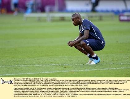 FUSSBALL INTERNATIONAL EURO 2012 FINALE 30.06.2012 Abschlusstraining Italien; Mario Balotelli (Italien) 