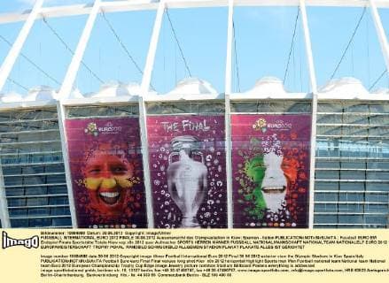 FUSSBALL INTERNATIONAL EURO 2012 FINALE 30.06.2012 Aussenansicht des Olympiastadion in Kiew; Spanien - Italien 