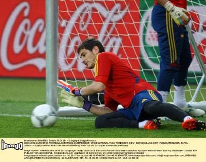 30.06.2012, EURO 2012, FOOTBALL EUROPEAN CHAMPIONSHIP, SPAIN NATIONAL TEAM TRAINING IN KIEV; IKER CASILLAS (ESP)  30062012toja19
