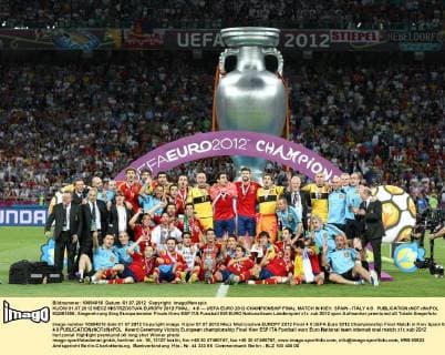 KIJOW 01.07.2012 MECZ MISTRZOSTWA EUROPY 2012 FINAL: 4:0 --- UEFA EURO 2012 CHAMPIONSHIP FINAL MATCH IN KIEV: SPAIN - ITALY 4:0  8Q2B1658