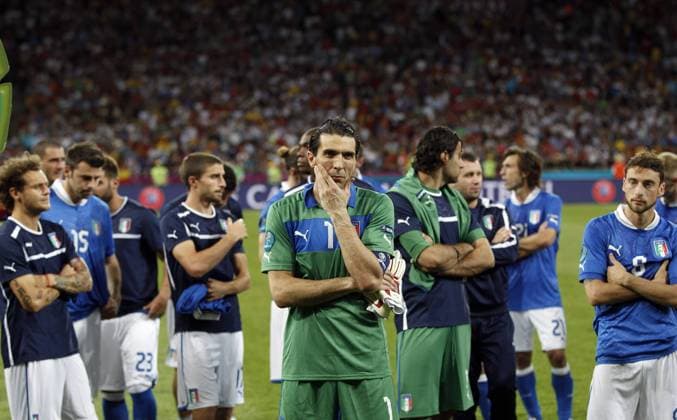 EURO-2012 . final match Italy-Spain Gianluigi Buffon
