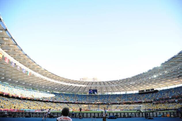 01.07.2012 Kiev, Ukraine. fans before the European Championship Final game between Spain and Italy from the Olympic Stadium. xAnthonyxStanleyx  ActionPlus11298364