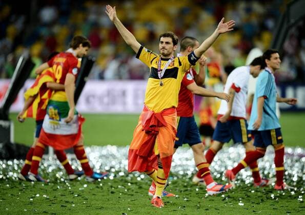 Spanien ist Europameister 2012 - Iker casillas - Spanien vs. Italien - Euro 2012 - Finale - 01 07 2012 xAnthonyBibard FEPx 