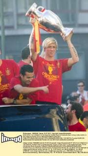 02.07.2012. Tour of Madrid of the Spanish football team to celebrate their victory in Euro 2012. In the image Fernando Torres (Alterphotos Marta Gonzalez)  (20189375)